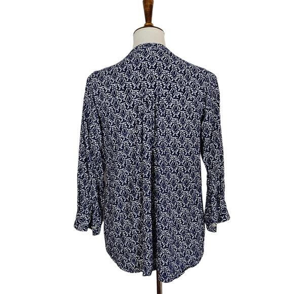 RockFlowerPaper Blue Printed Blouse - Picture 7 of 9